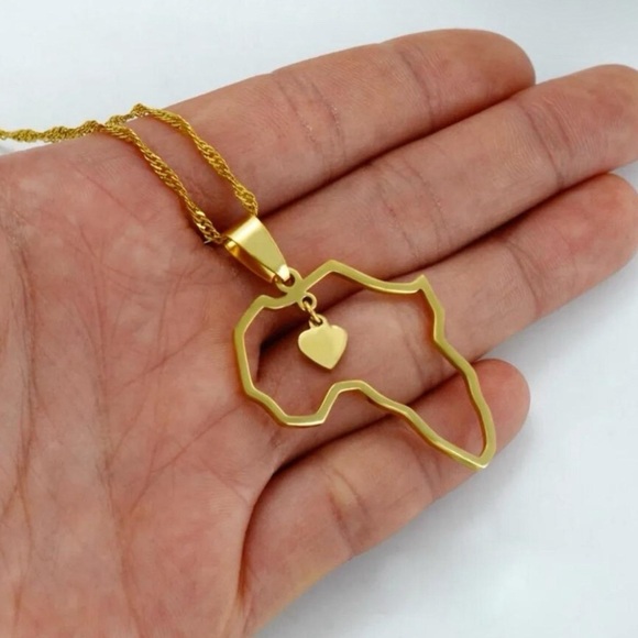 Africa heart necklace - Picture 1 of 4